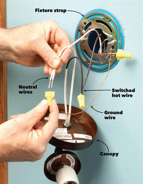 How to Install a Light Fixture With Double Wires 